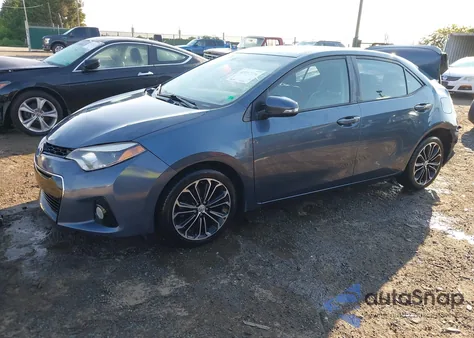 2015 Toyota Corolla S Plus z USA, uszkodzony, nr VIN 2T1BURHE2FC466853